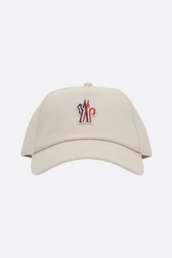 Women MONCLER GRENOBLE logo patch gabardine baseball cap