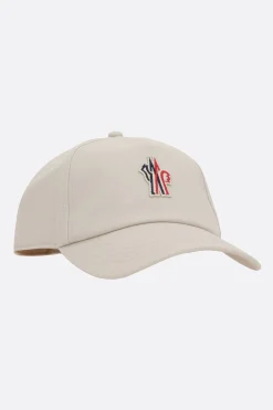 Women MONCLER GRENOBLE logo patch gabardine baseball cap