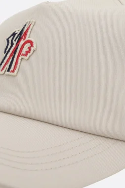 Women MONCLER GRENOBLE logo patch gabardine baseball cap