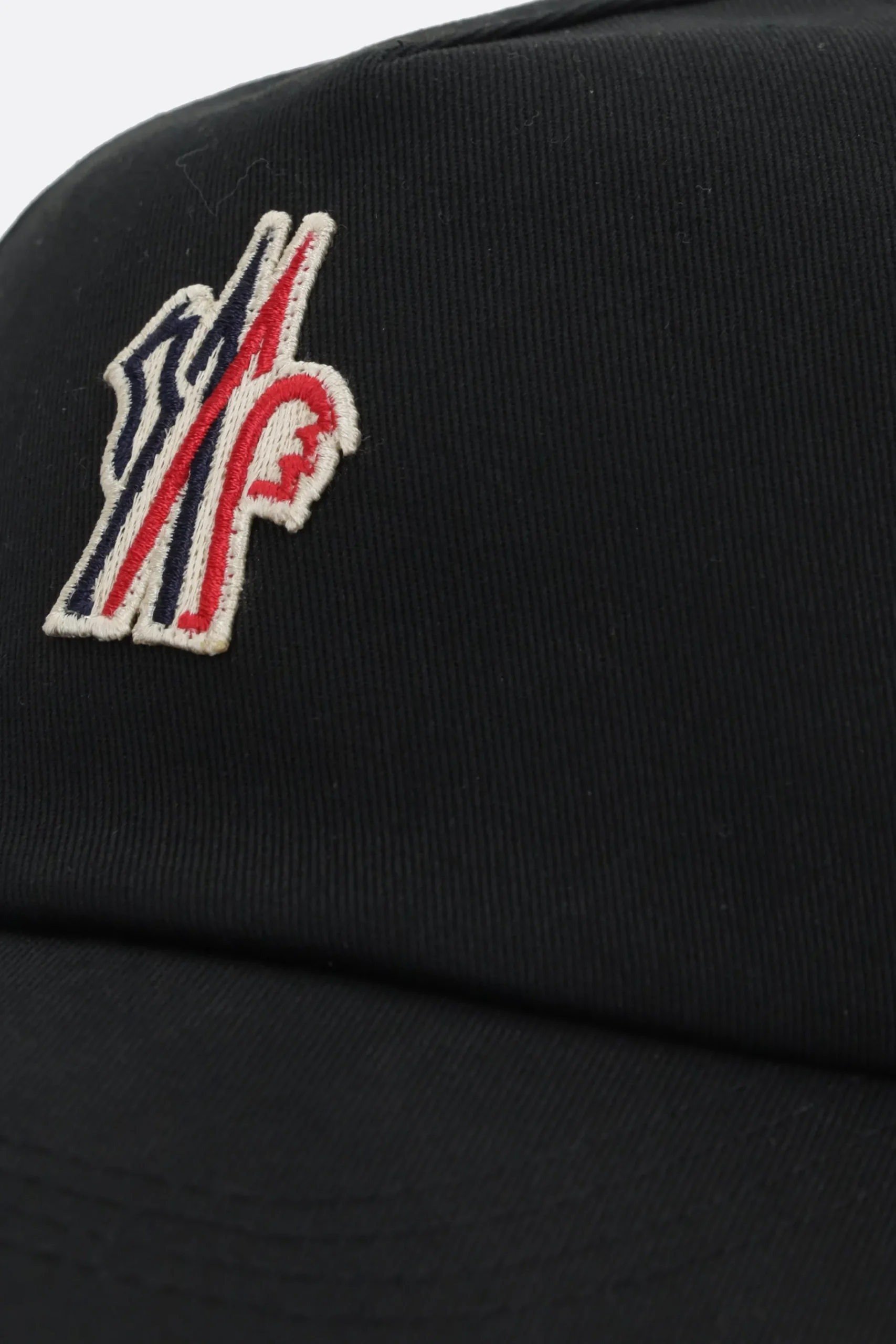 MONCLER GRENOBLE logo patch gabardine baseball cap