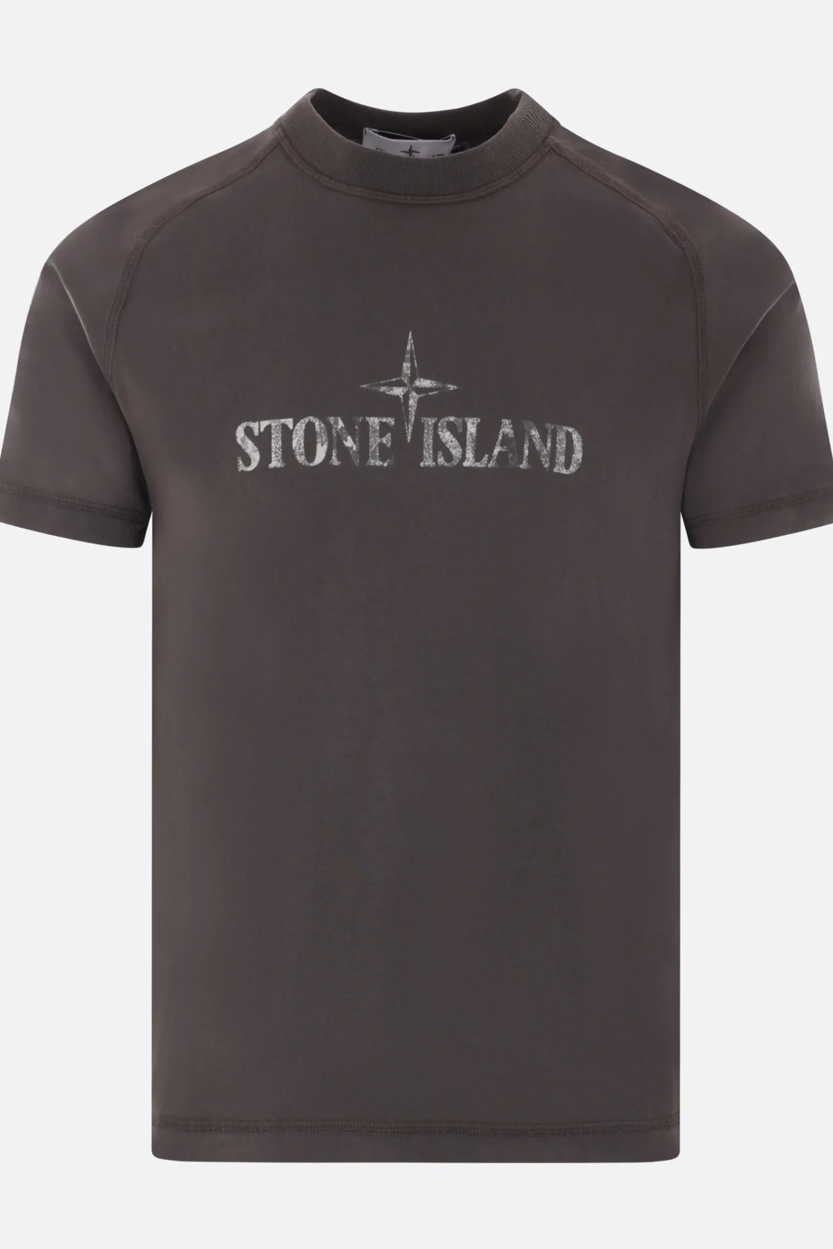 STONE ISLAND logo print cotton t-shirt