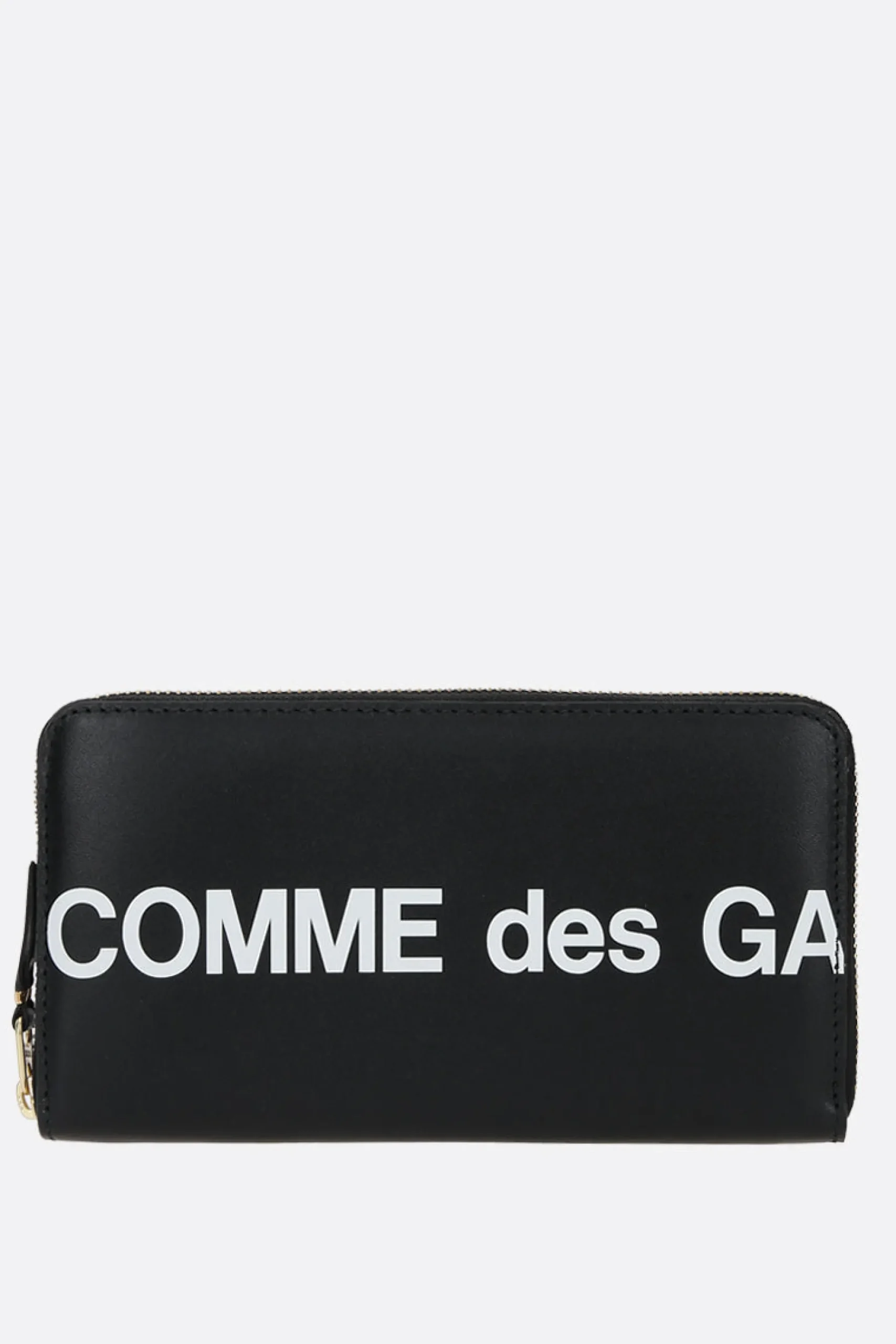 COMME DES GARÇONS WALLET logo print smooth leather zip-around wallet