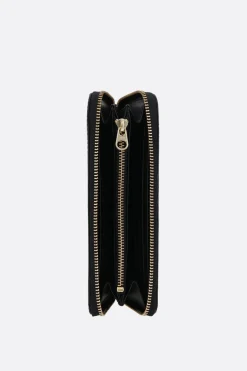 COMME DES GARÇONS WALLET logo print smooth leather zip-around wallet