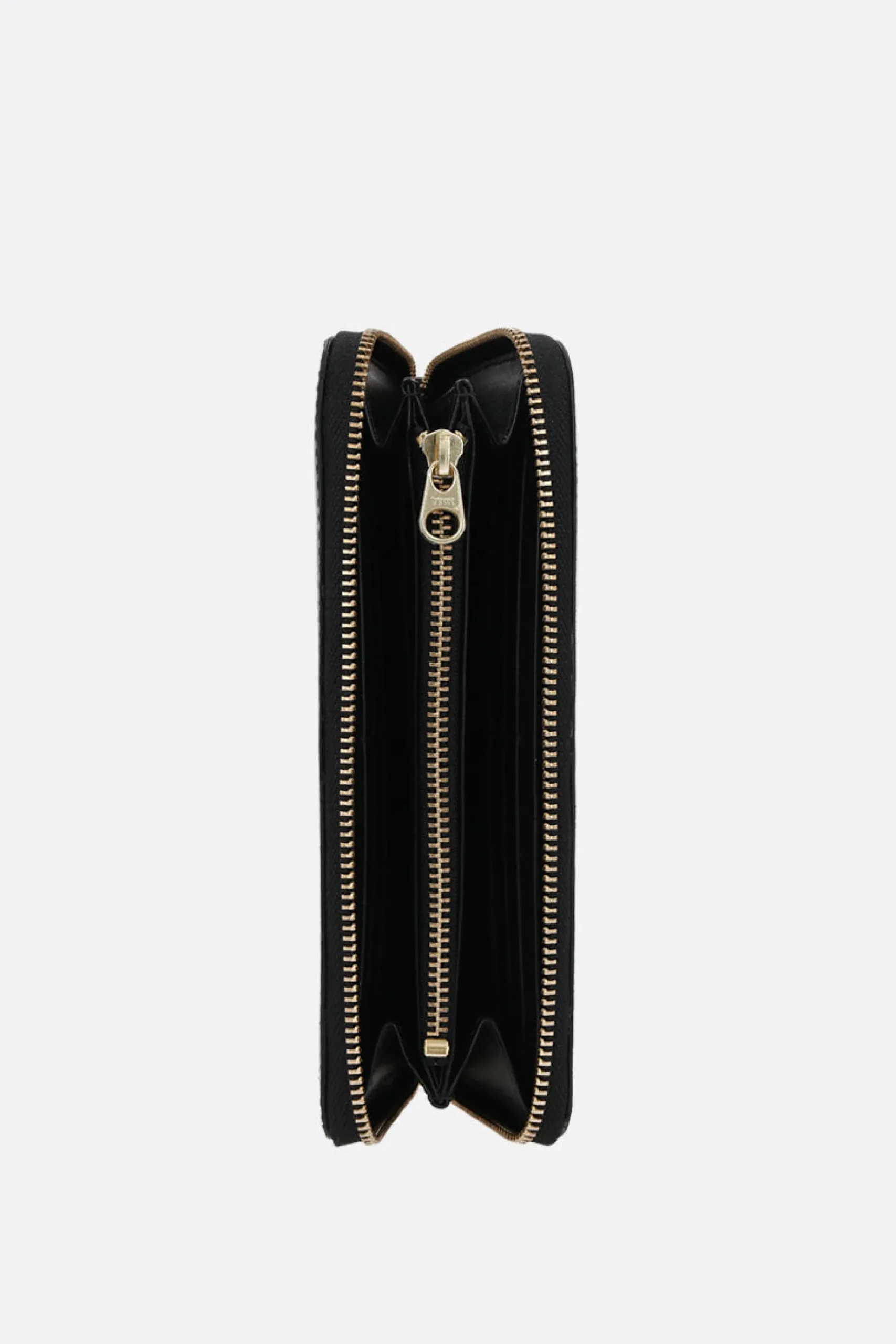 COMME DES GARÇONS WALLET logo print smooth leather zip-around wallet