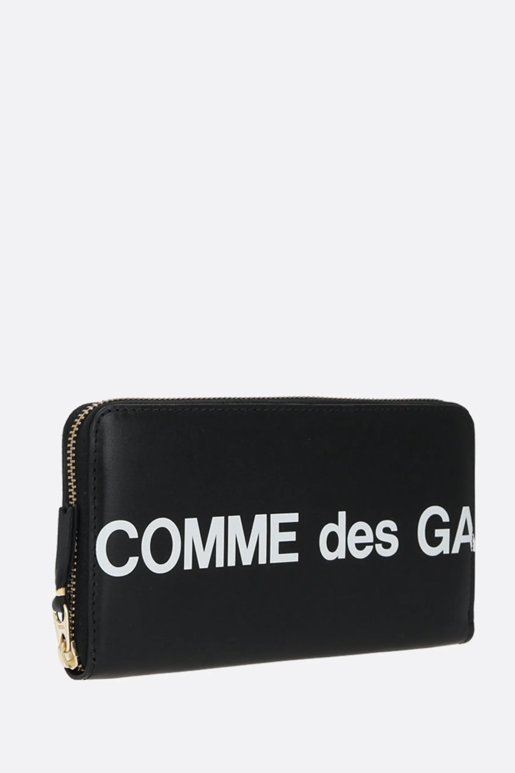COMME DES GARÇONS WALLET logo print smooth leather zip-around wallet