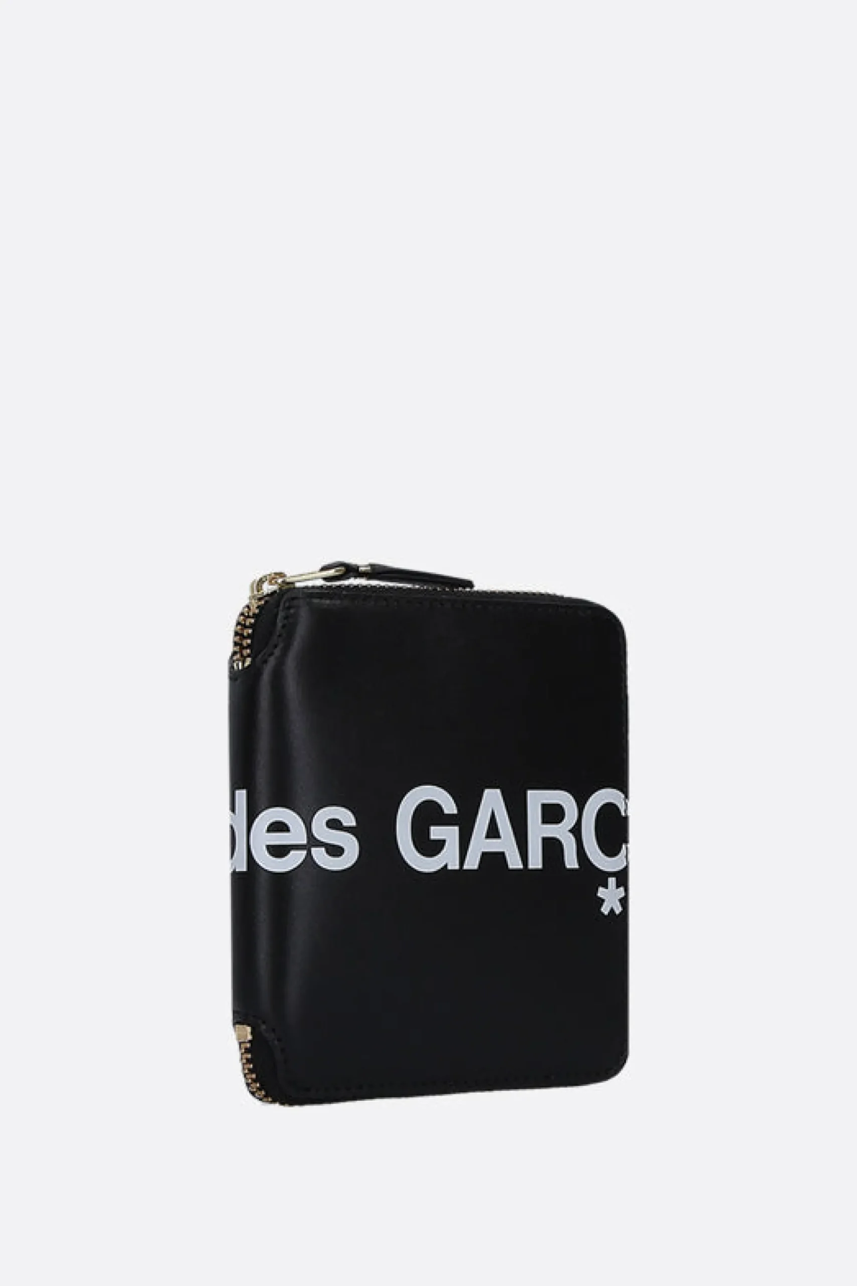 COMME DES GARÇONS WALLET logo print smooth leather small zip-around wallet