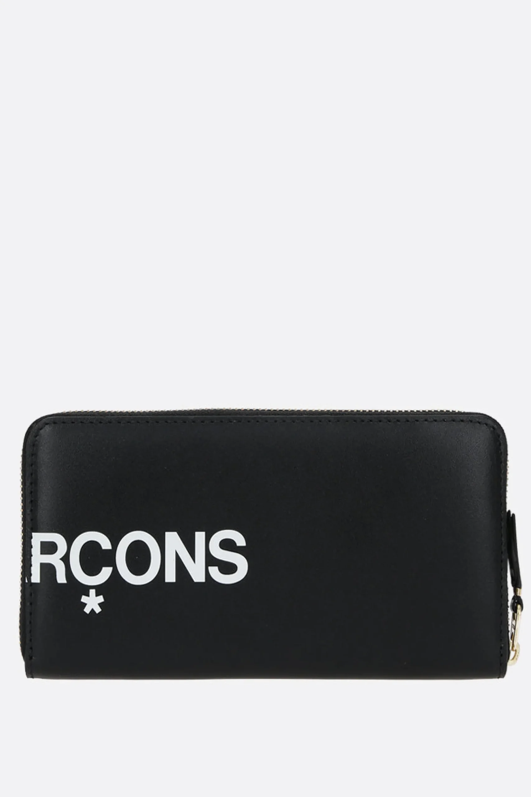 COMME DES GARÇONS WALLET logo print smooth leather zip-around wallet