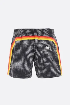SUNDEK X 10 CORSO COMO logo printed lycra swim shorts