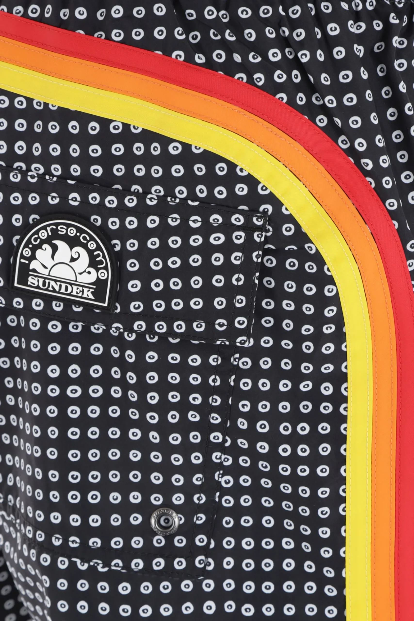 SUNDEK X 10 CORSO COMO logo printed lycra swim shorts