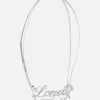 Women JIL SANDER Lonely Heart necklace in brass