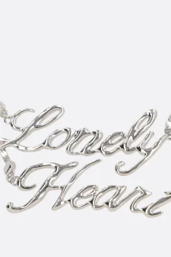 Women JIL SANDER Lonely Heart necklace in brass