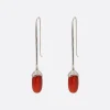 Women SOPHIE BUHAI Long Dripping Stone earrings in carnelian