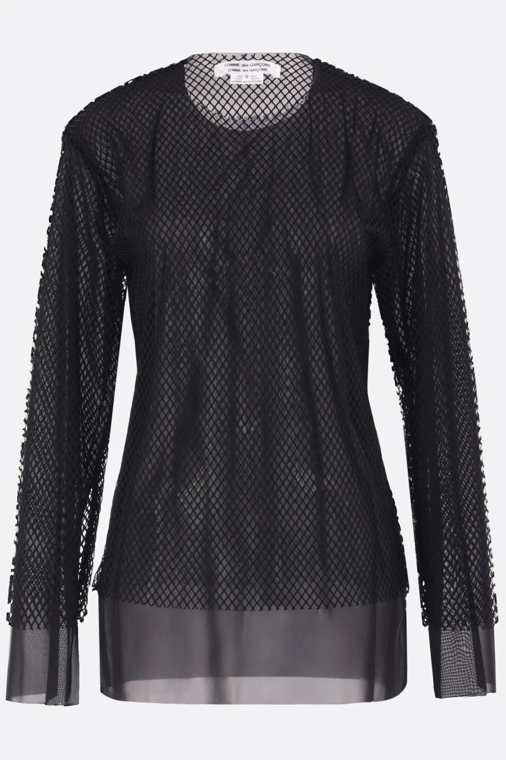Women COMME DES GARÇONS COMME des GARÇONS long-sleeve t-shirt in jersey and mesh