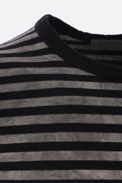YOHJI YAMAMOTO long-sleeve t-shirt in striped cotton