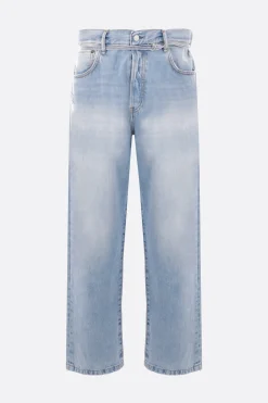 ACNE STUDIOS loose-fit denim jeans with thin belt