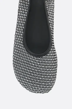 Women ALOHAS Lorain ballerina in mesh with rhinestones