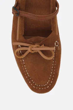 Women HEREU Lorea mary-jane loafers in suede