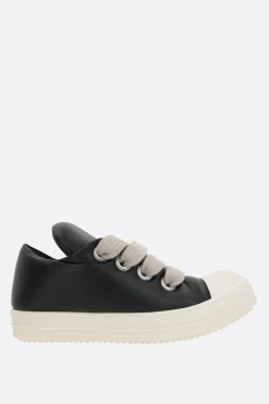 RICK OWENS low-top sneakers in padded smooth leather
