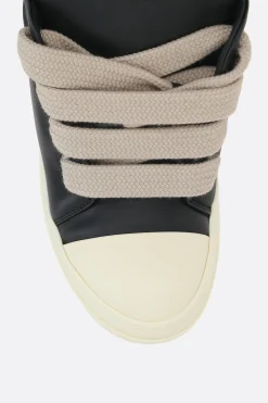 RICK OWENS low-top sneakers in padded smooth leather