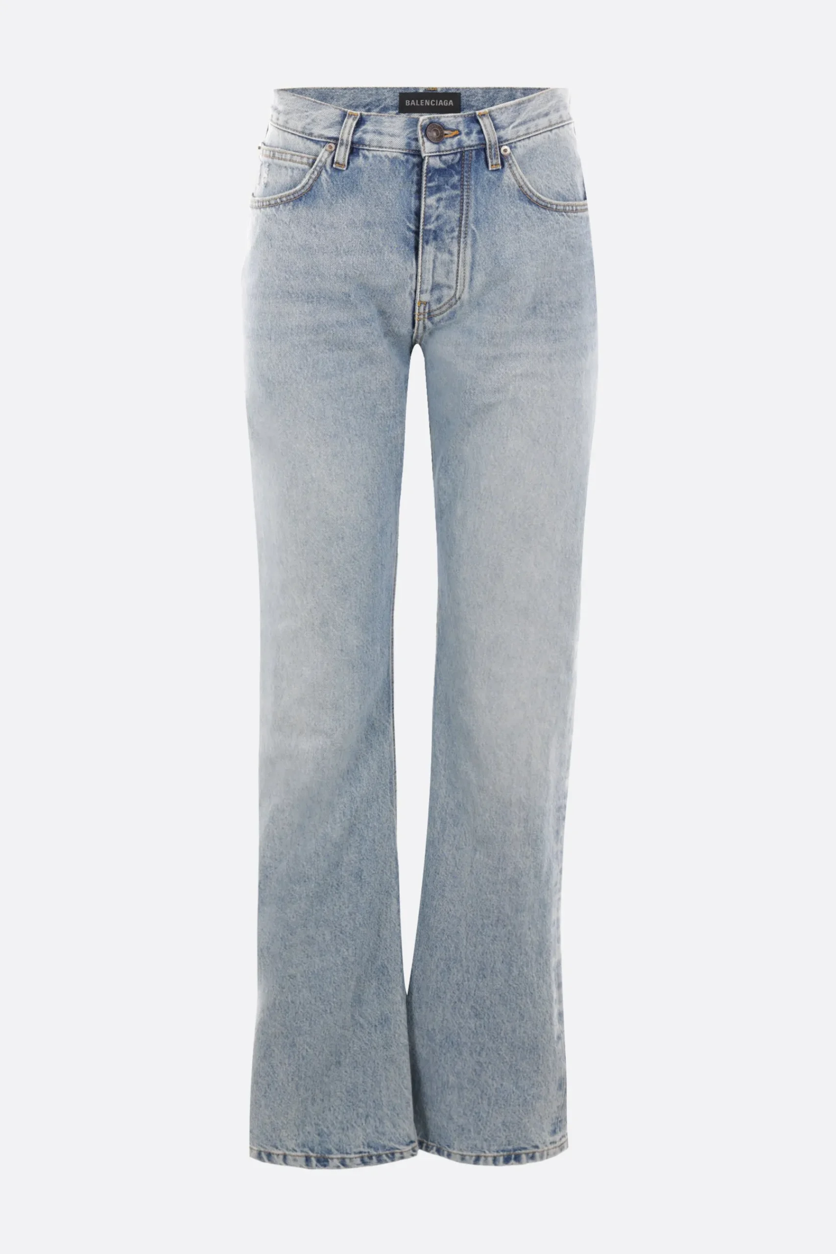Women BALENCIAGA low-waist straight jeans in organic Japanese twill