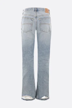 Women BALENCIAGA low-waist straight jeans in organic Japanese twill