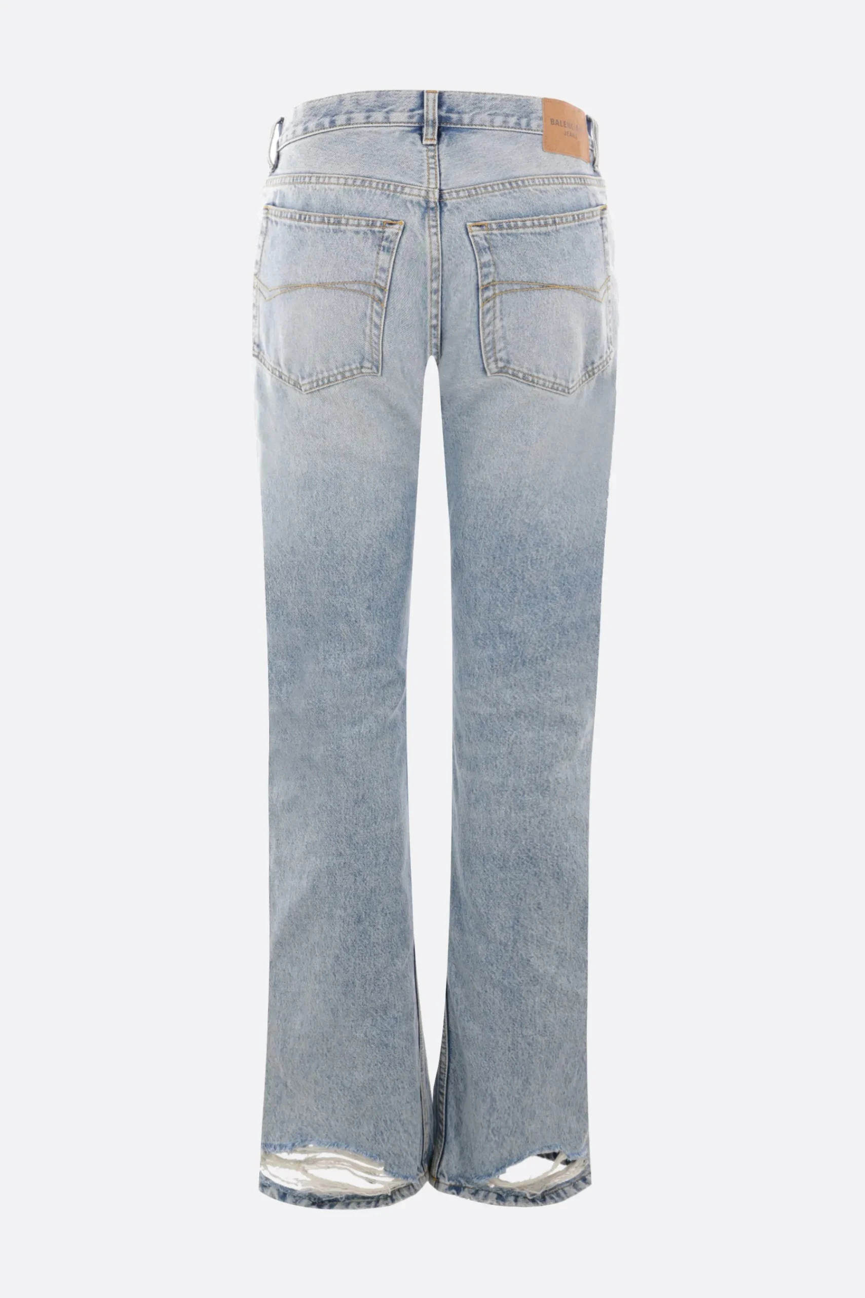 Women BALENCIAGA low-waist straight jeans in organic Japanese twill