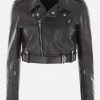 RICK OWENS Luke cropped biker jacket in leather