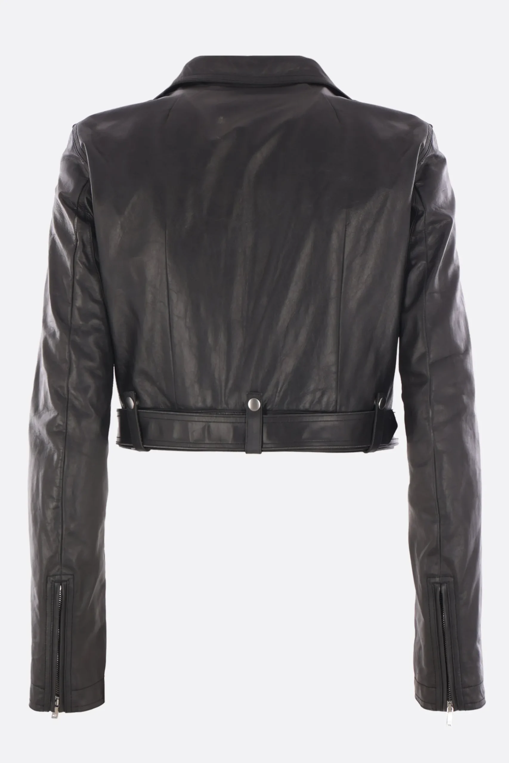 RICK OWENS Luke cropped biker jacket in leather