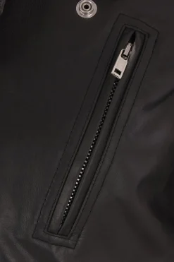 RICK OWENS Luke cropped biker jacket in leather