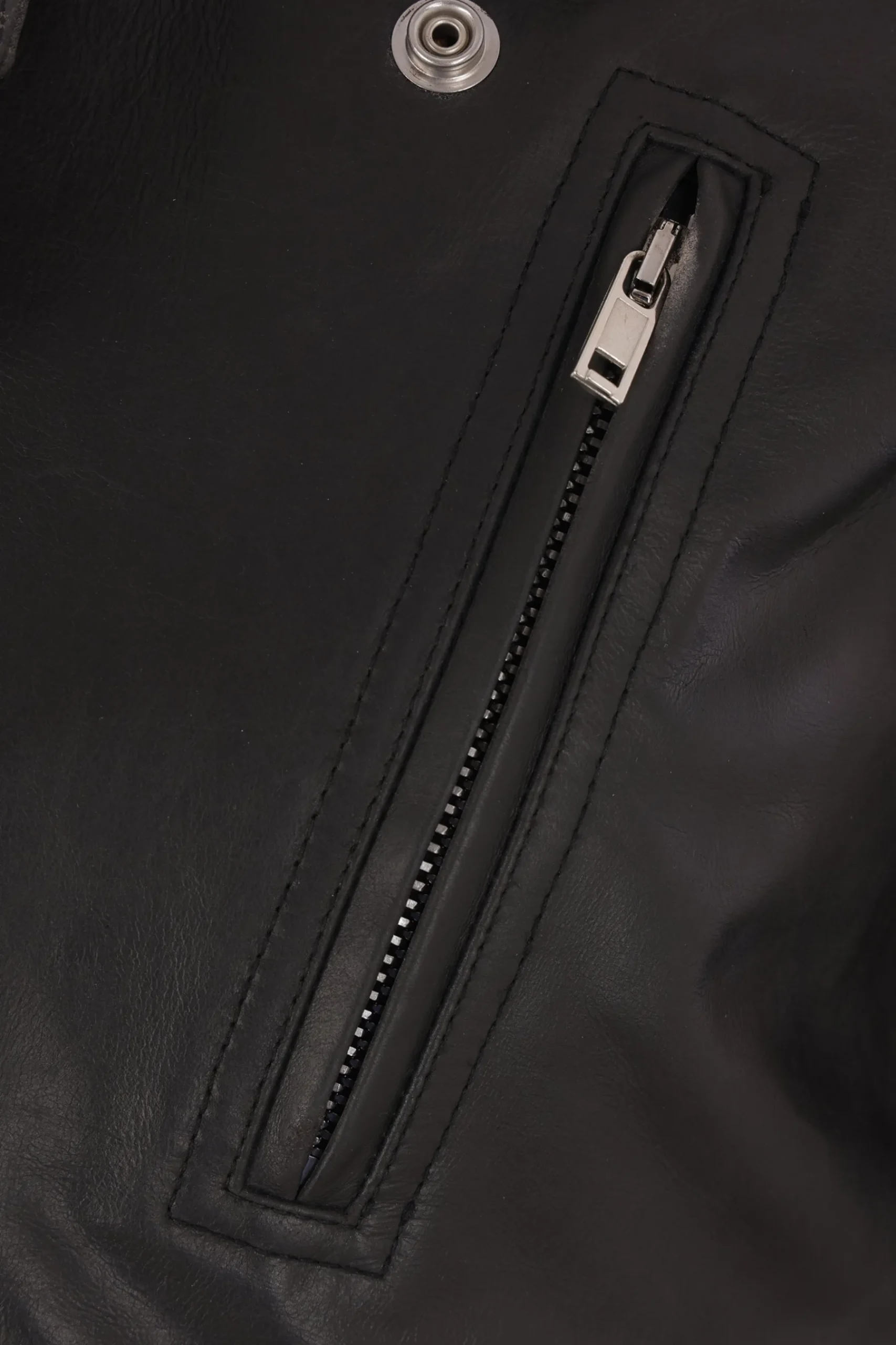 RICK OWENS Luke cropped biker jacket in leather