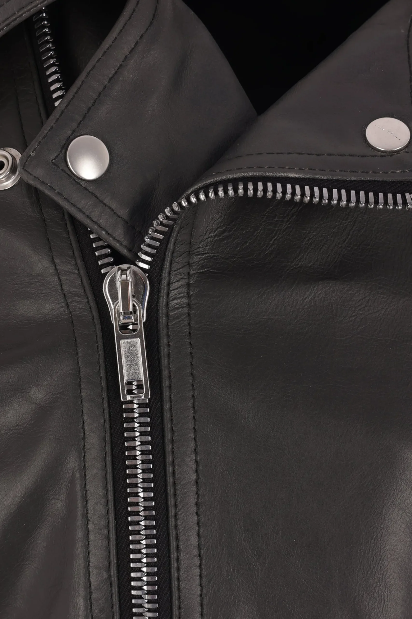 RICK OWENS Luke cropped biker jacket in leather