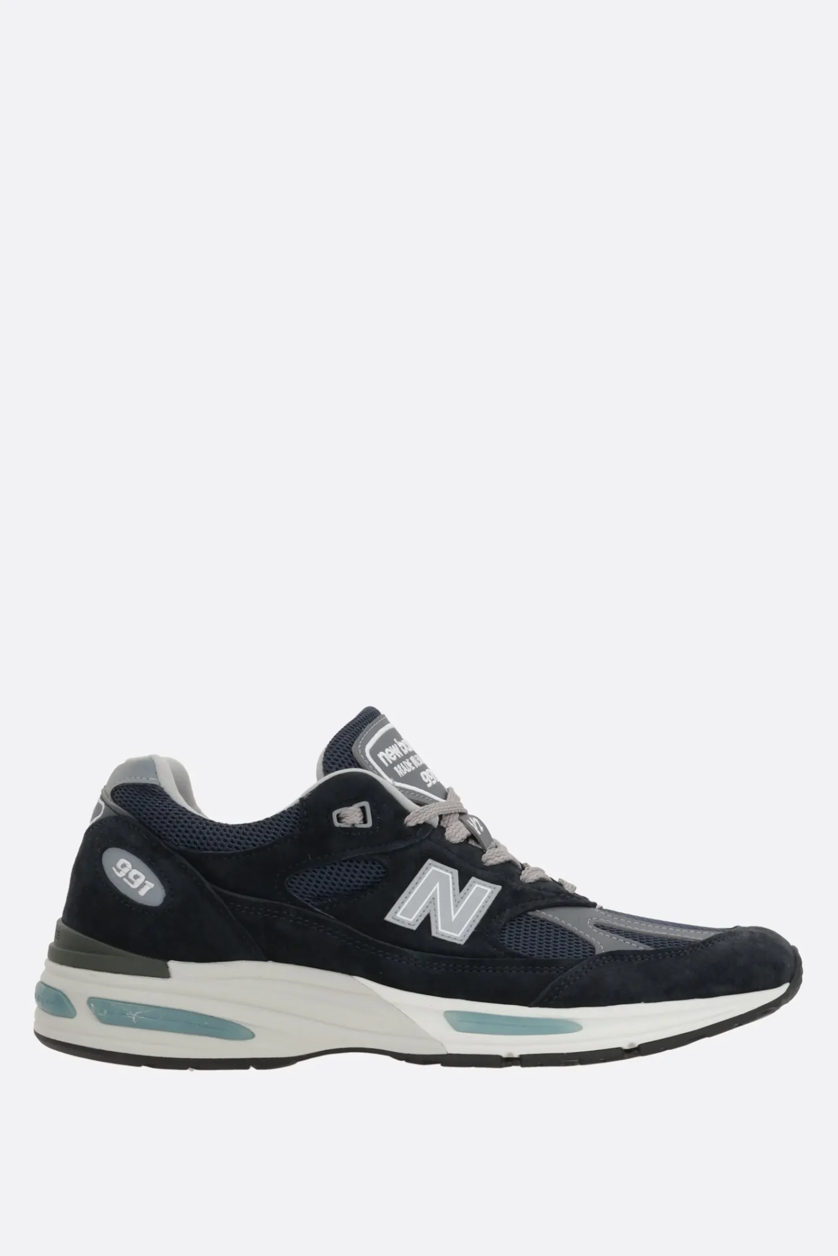 Women NEW BALANCE MADE in UK 991 mesh and suede sneakers