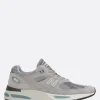 Women NEW BALANCE MADE in UK 991 mesh and suede sneakers