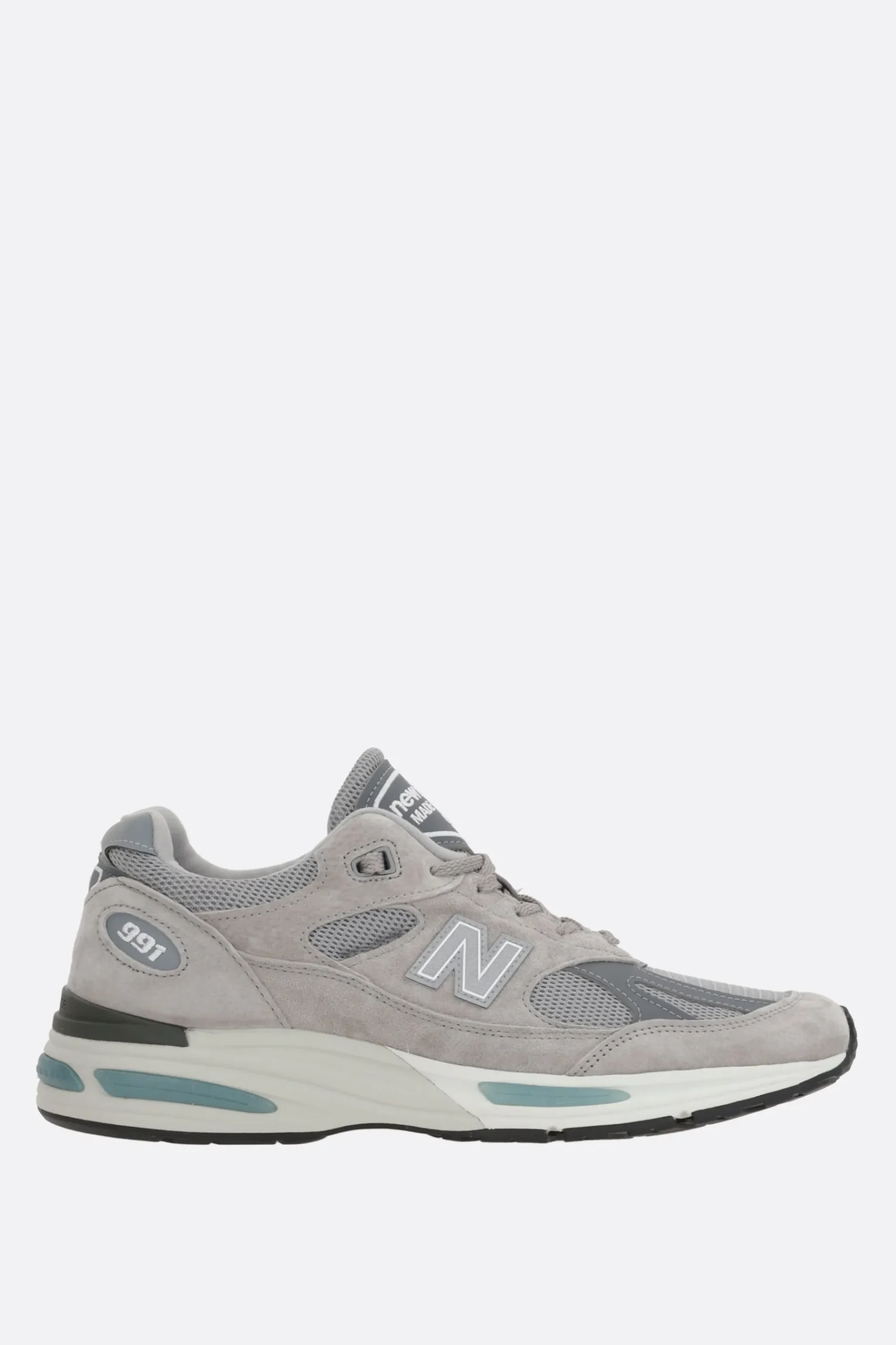 Women NEW BALANCE MADE in UK 991 mesh and suede sneakers