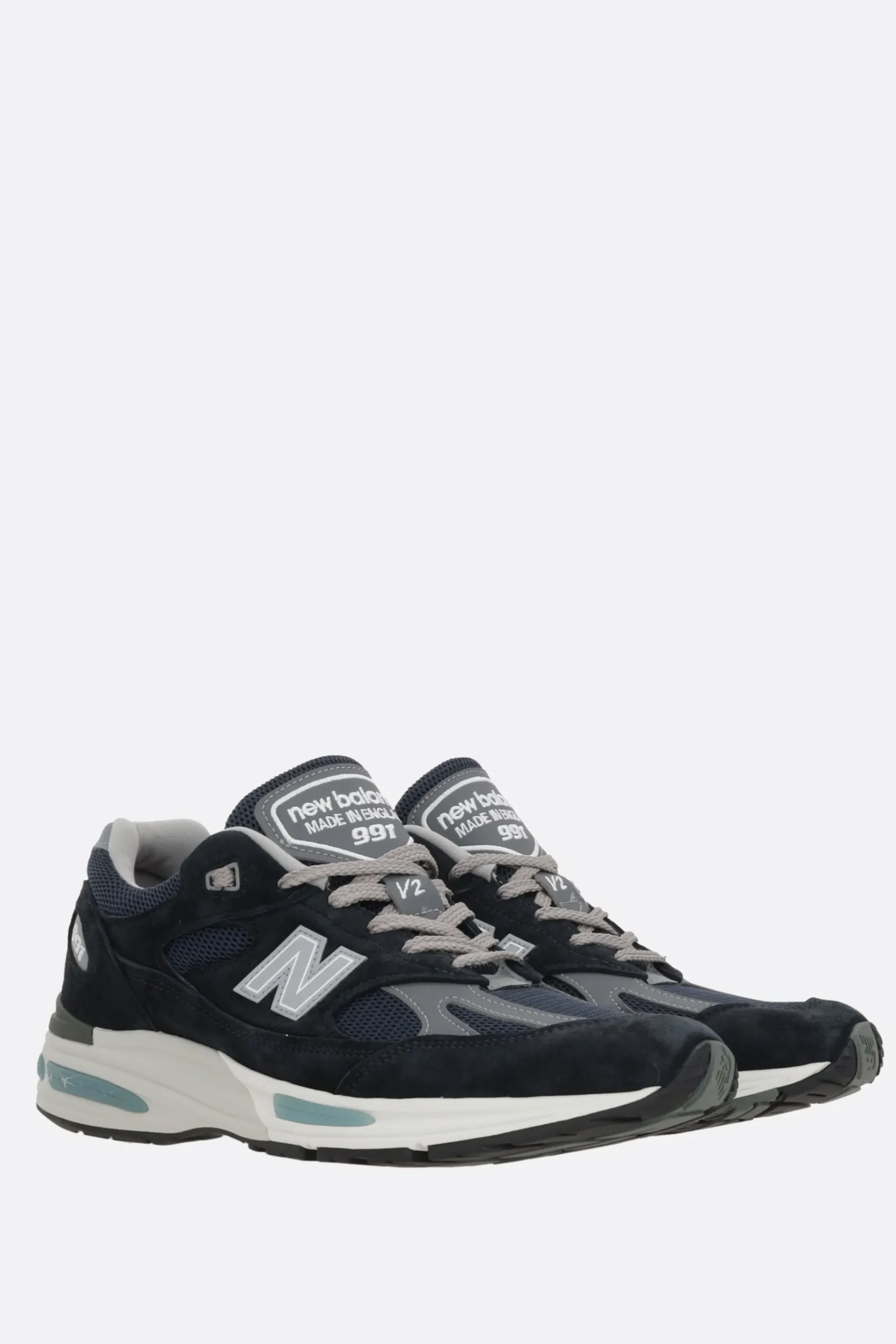 Women NEW BALANCE MADE in UK 991 mesh and suede sneakers