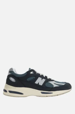 NEW BALANCE Made in UK 991v2 sneakers in mesh and nabuk