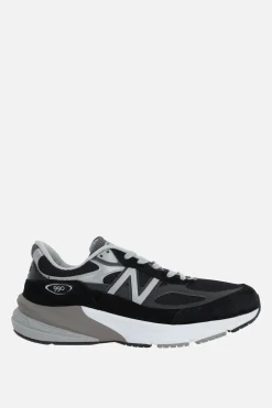 Women NEW BALANCE Made in USA 990v6 mesh and suede sneakers