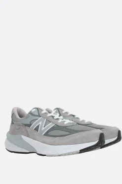 NEW BALANCE Made in USA 990v6 suede and mesh sneakers