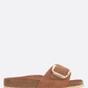 Women BIRKENSTOCK Madrid Big Buckle slide sandals in oiled leather(Narrow Fit)