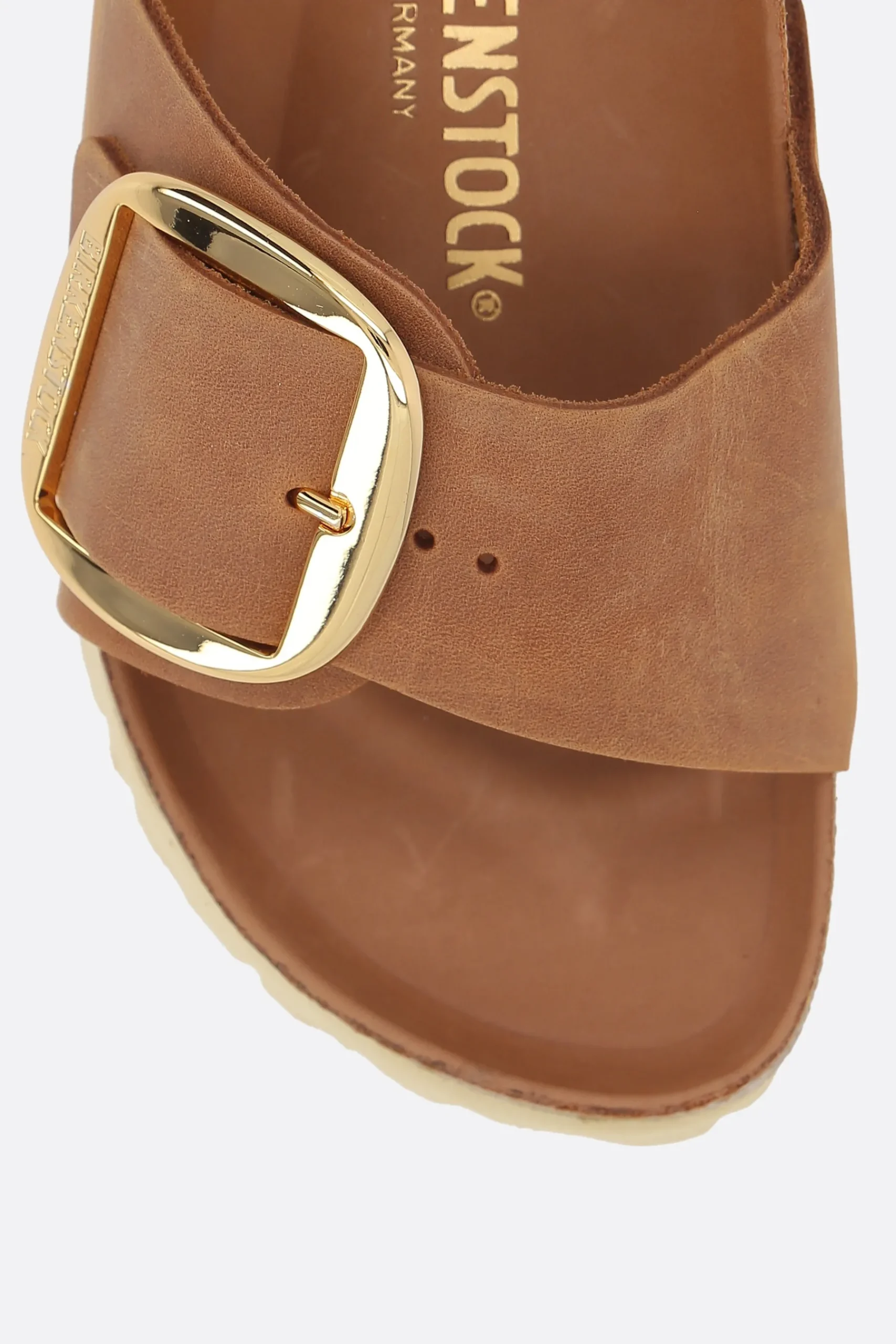Women BIRKENSTOCK Madrid Big Buckle slide sandals in oiled leather(Narrow Fit)