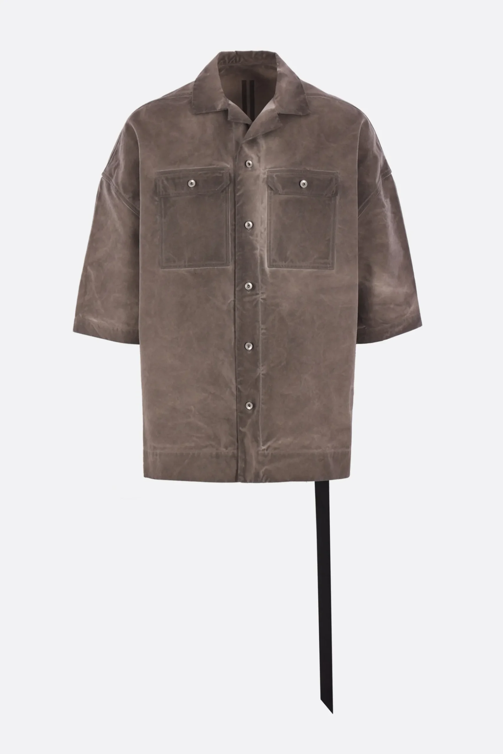 RICK OWENS DRKSHDW Magnum Tommy short-sleeve shirt in canvas