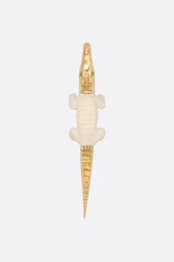 Women BIBI VAN DER VELDEN Mammoth Alligator Bite single earring
