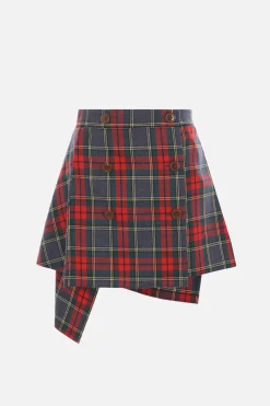 Women VIVIENNE WESTWOOD Marta kilt miniskirt in tartan wool