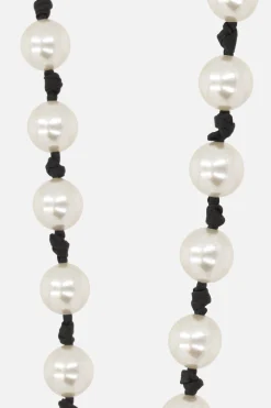 Women MAISON MICHEL Martine shoulder strap with pearls
