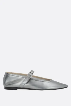 Women LE MONDE BERYL mary-jane ballerinas in metallic nappa