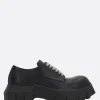 RICK OWENS Mega Tractor derby shoes in smooth leather