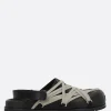 Women RICK OWENS Megalaced slingback mules in smooth leather