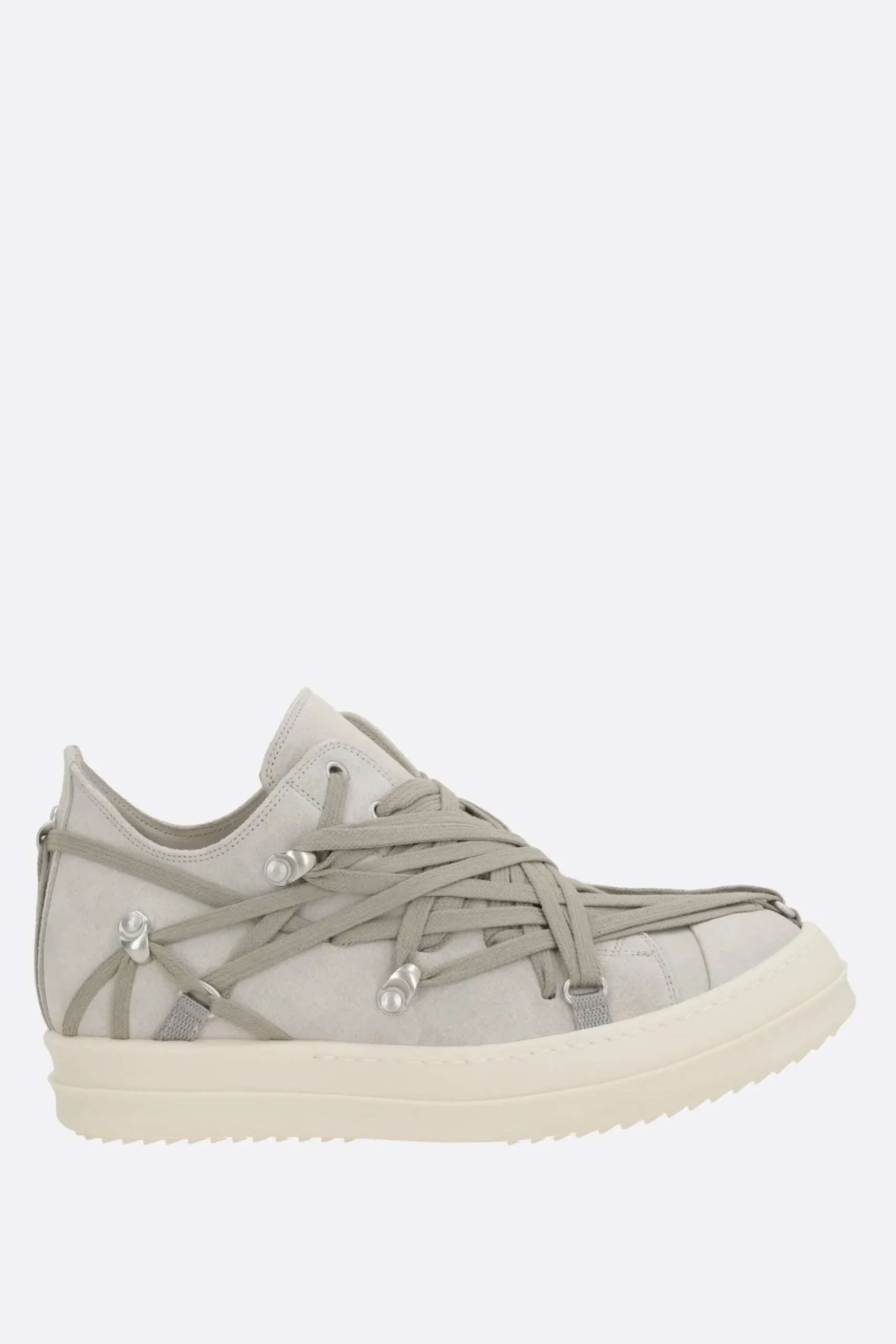 RICK OWENS Megalaced suede sneakers
