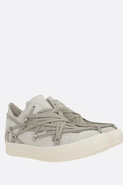 Women RICK OWENS Megalaced suede sneakers