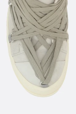 RICK OWENS Megalaced suede sneakers